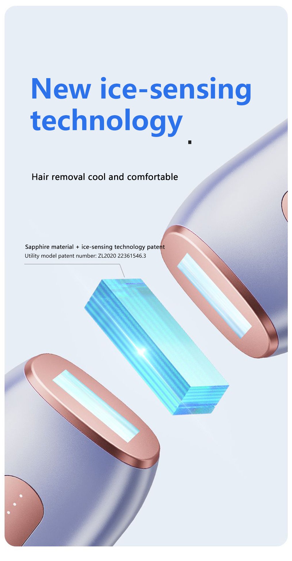 Portable laser hair removal equipment