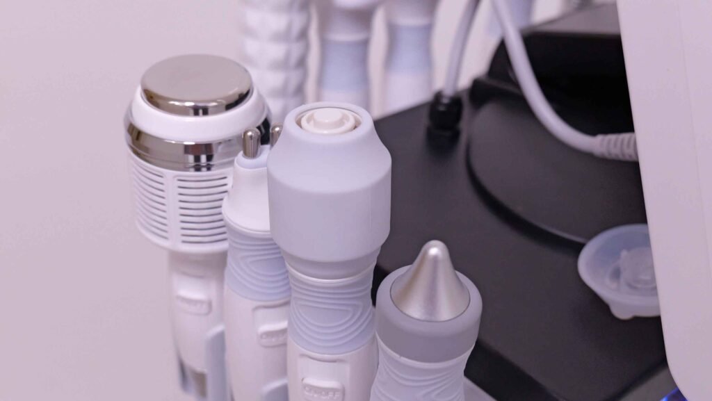 Internal view of 96KPa high-power vacuum motor for hydro dermabrasion machine, showing strong suction capability.